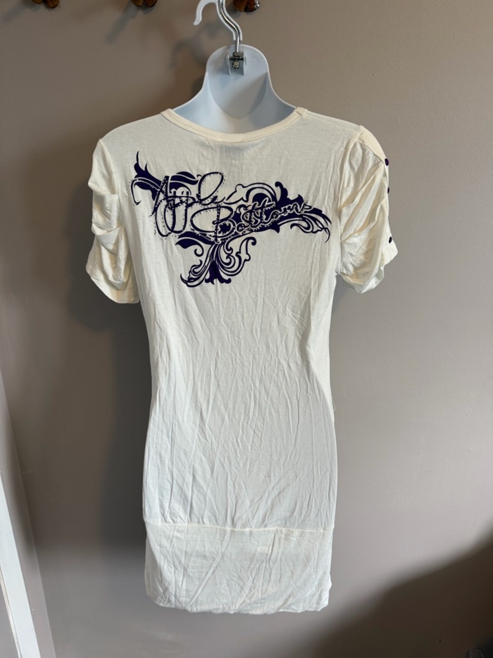 Apple Bottoms Y2K Graphic Tee NWT White Purple Medium - Picture 6 of 10